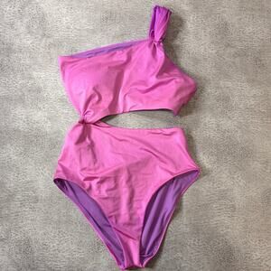 Victorias Secret Pink Asymmetrical One Piece Swimsuit